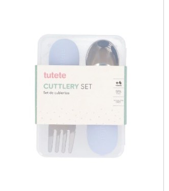 Cubiertos de Aprendizade Powder Blue
