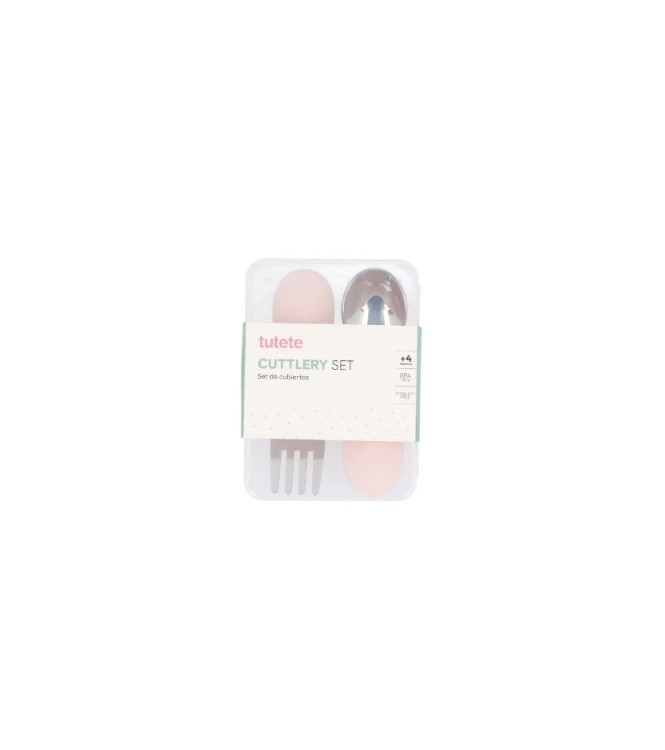 Cubiertos de Aprendizade Nude Rose