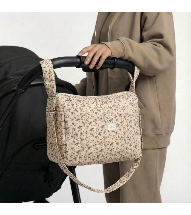 Bolsa Carrito Bebé Algodón Flores