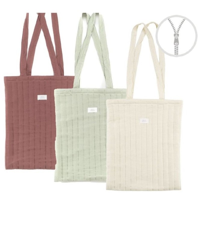 Bolsa Algodón con Cremallera