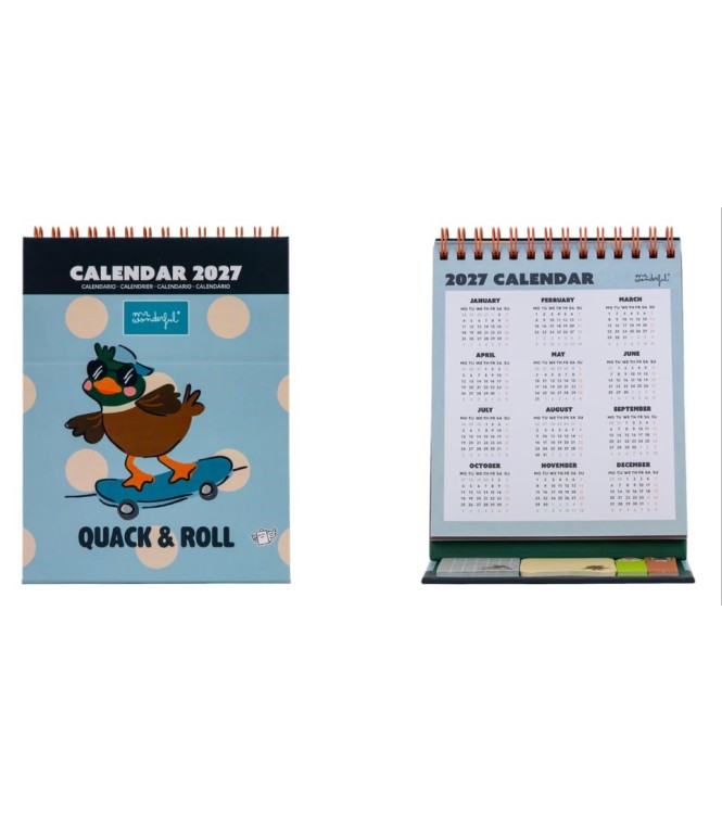 Calendario Sobremesa 2027 Quack  Roll