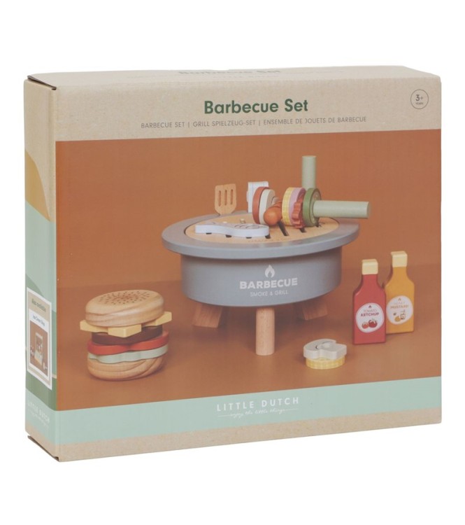 SET DE BARBACOA DE MADERA LITTLE DUTCH