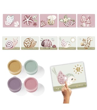 Finger paint Fairy Garden