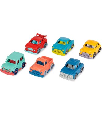 Set de 6 mini coches