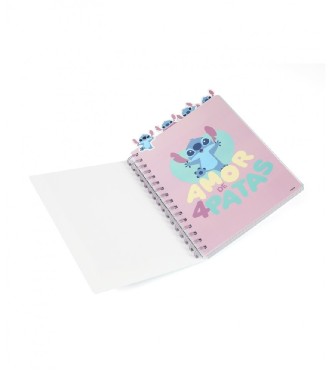 Cuaderno A5 con Divisores Stitch