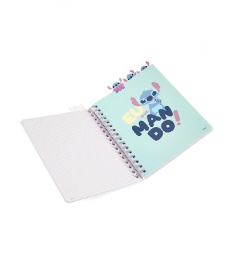 Cuaderno A5 con Divisores Stitch