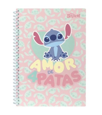 Cuaderno B5 Amor Stitch