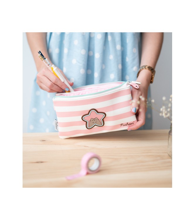 Estuche Triple Pusheen Rose Collection