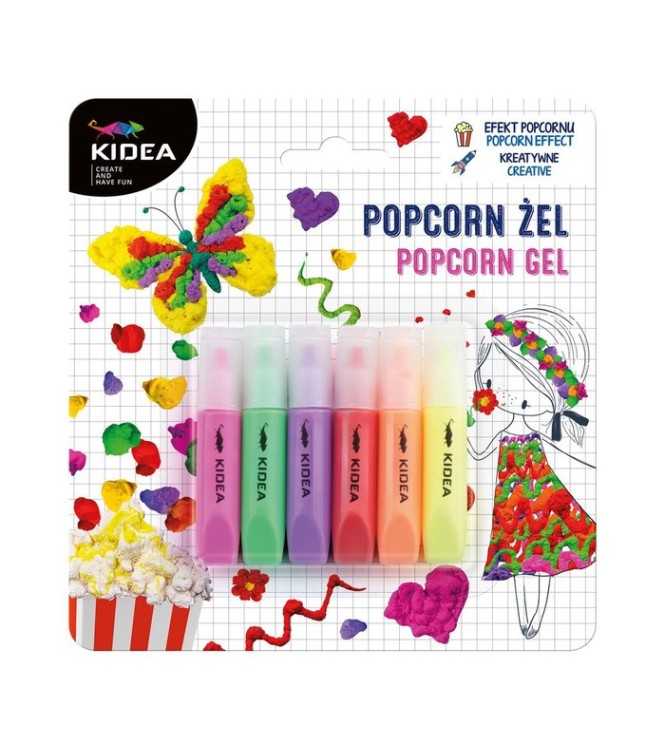 6 Botes de gel popcorn