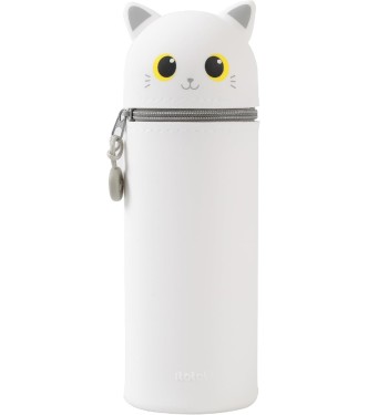 Estuche Lapicero Gato Blanco