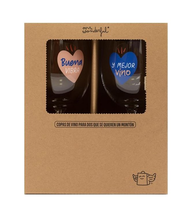 Copas de vino - Buena vibra y mejor vino