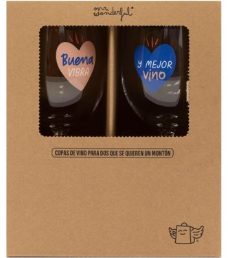 Copas de vino - Buena vibra y mejor vino