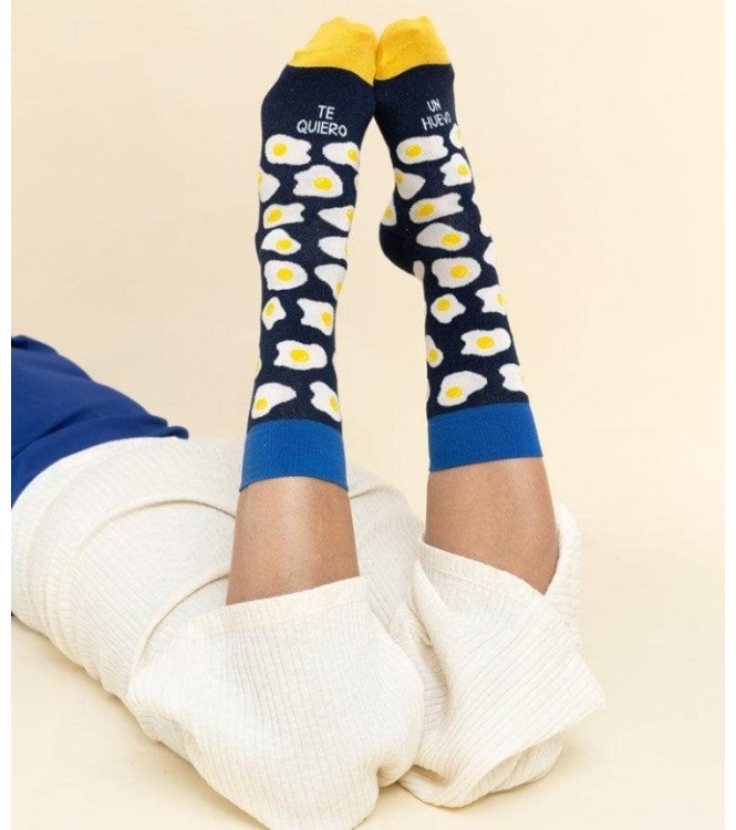 Calcetines "Te quiero un huevo" Blue 42-
