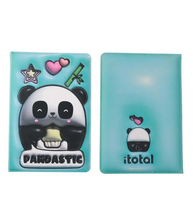 Cuaderno a5 acolchado Panda