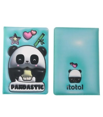 Cuaderno a5 acolchado Panda