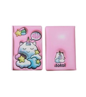 Cuaderno a5 acolchado unicornio