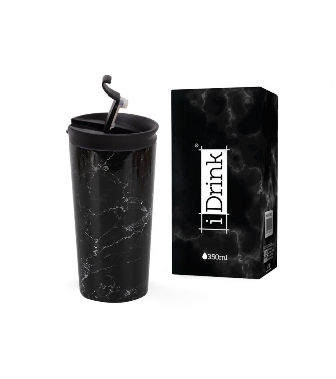 Taza de viaje - MARBLE BLACK