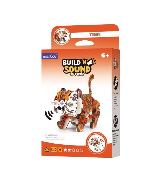 Puzzle 3D con sonido- Tigre