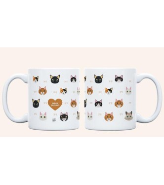 Kit Taza + Calcetines "Amor gatuno"