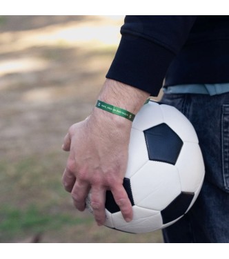 Pulsera Tela "Papá, eres un partidazo"