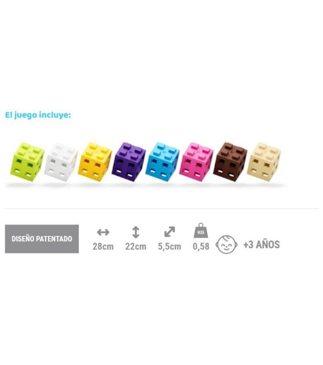 MELI cube 100 pcs pastel