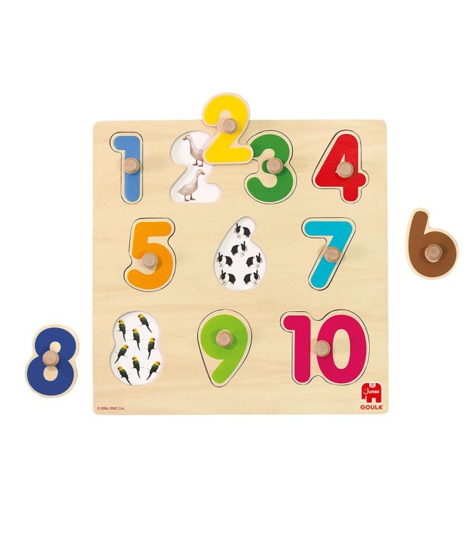 Puzzle Madera Números Puzzle Madera Números