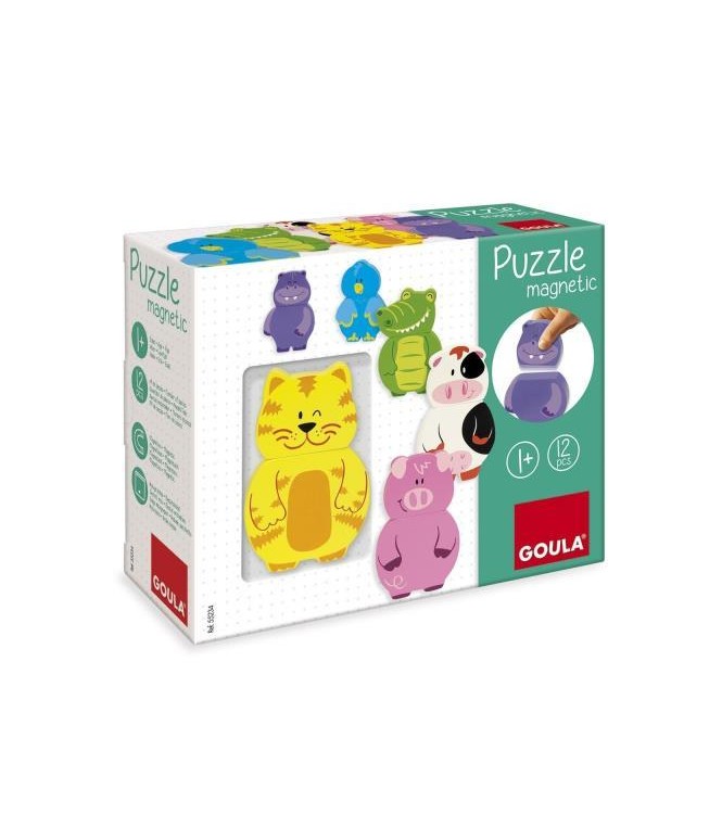 Puzle animales magnético 2 piezas