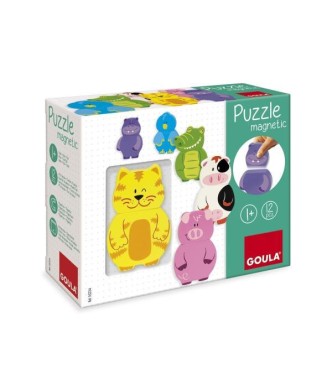 Puzle animales magnético 2 piezas