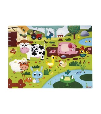 Puzzle tactil los animales