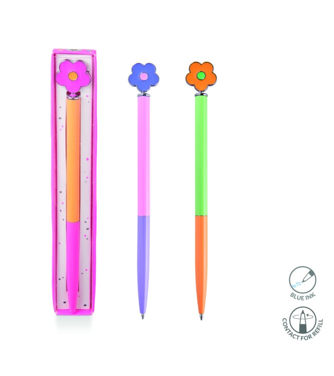 Boligrafos metálicos flores modelos surt Boligrafos metálicos flores modelos surt