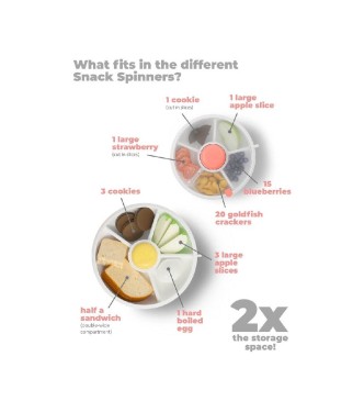Caja Almuerzo Snack Spinner Flip, Correa