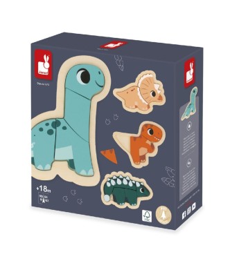 DINO - 4 PUZLES EVOLUTIVOS DINO