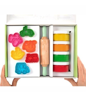 Plastilina natural - Set Vehículos