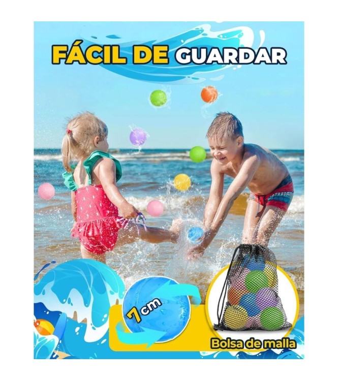 Globos de agua reutilizables - Opacos