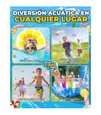 Globos de agua reutilizables - Opacos