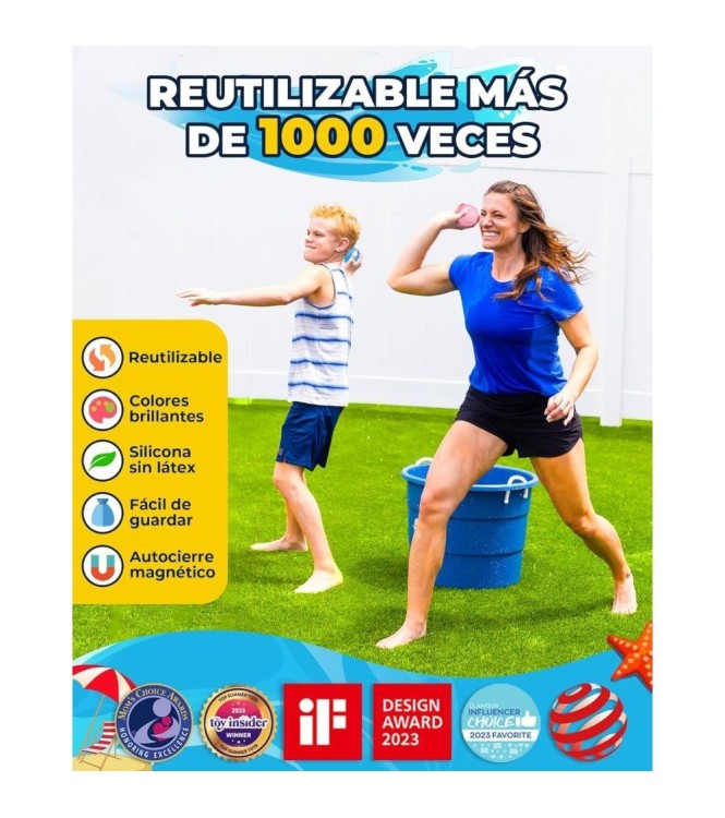 Globos de agua reutilizables - Opacos