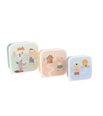 Caja triple Three Little Pigs