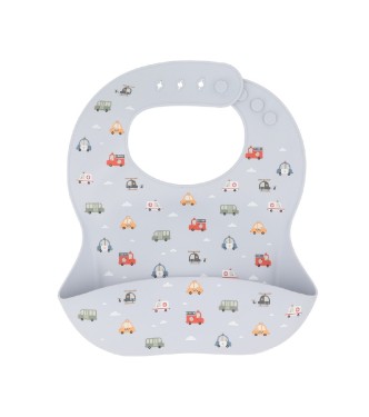 Babero Silicona Cars