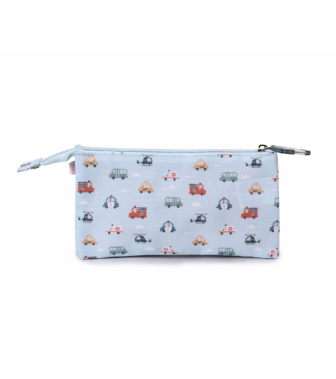 Estuche 3 compartimentos Cars
