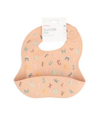 Babero Silicona Funny Letters