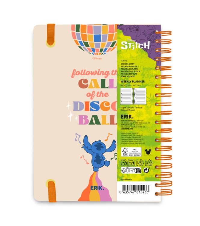 Agenda Escolar Stitch 25 26
