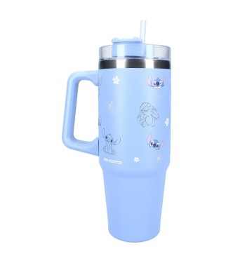 VASO CON PAJITA ALUMINIO 900ML STITCH