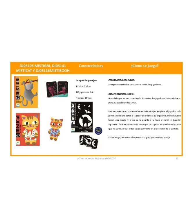 Juego cartas mistigri