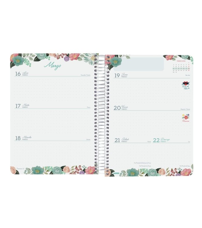 AGENDA ANUAL 16 MESES CLOE VERDE