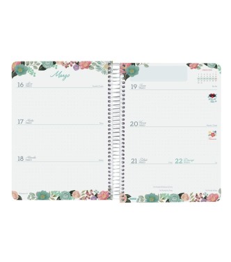 AGENDA ANUAL 16 MESES CLOE VERDE
