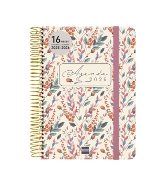 AGENDA ANUAL 16 MESES CLOE ROSA