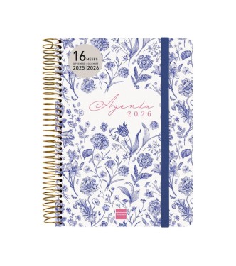 AGENDA ANUAL 16 MESES CLOE AZUL