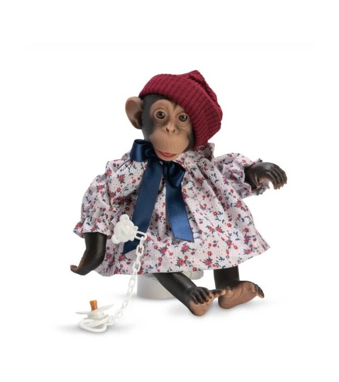 Lola Chimpancé Vestido Flores Rojas