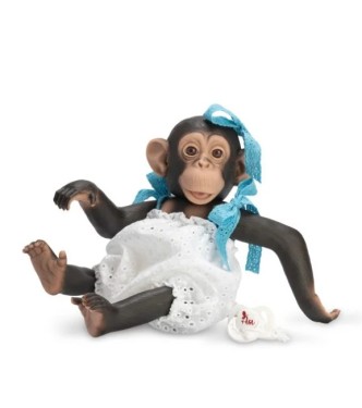 Lola Chimpancé Pelele Bordado Blanco