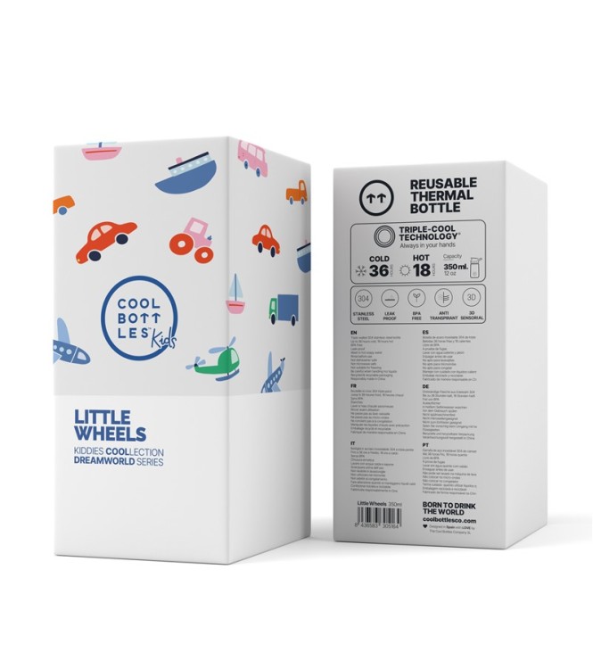 The Kiddie Bottle - Little Wheels 350ml